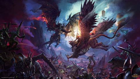 total war warhammer 3 wallpaper.